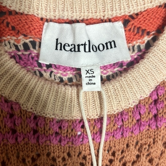 Heartloom Striped Crotchet Kenzie Tank in Ecru Size XS NWT - Picture 6 of 10
